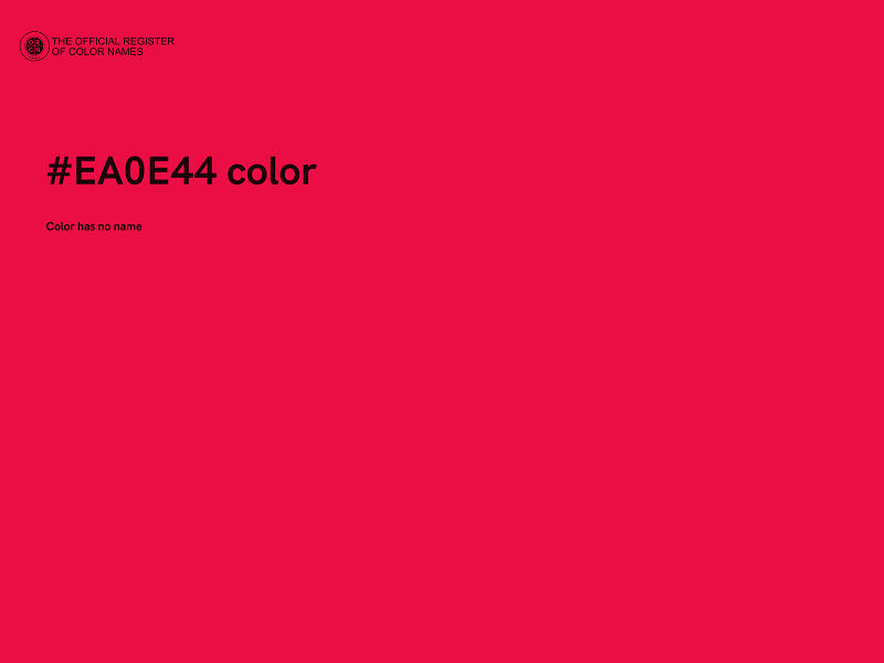 #EA0E44 color image