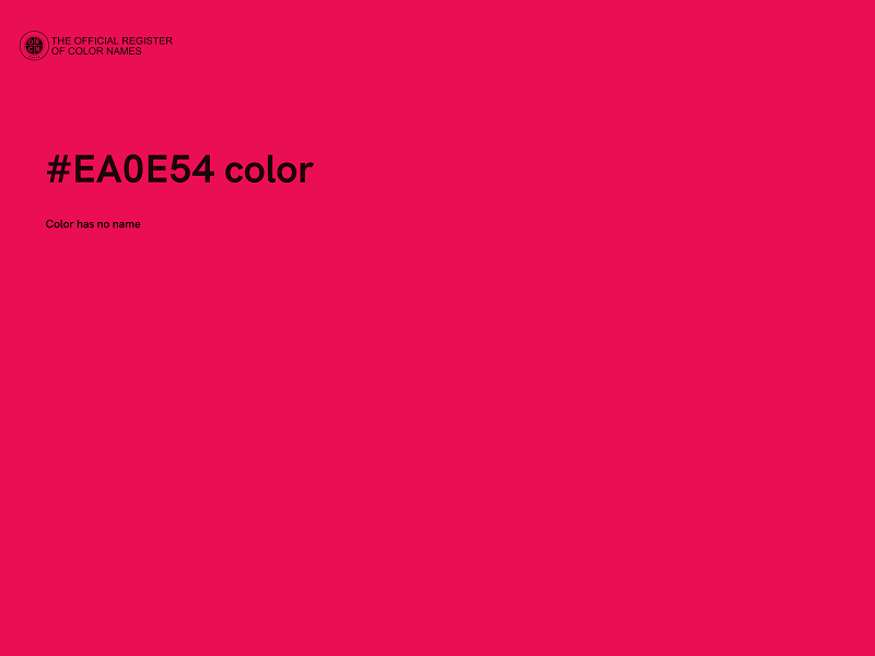 #EA0E54 color image