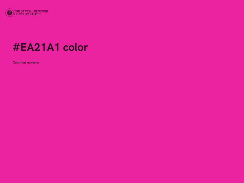 #EA21A1 color image