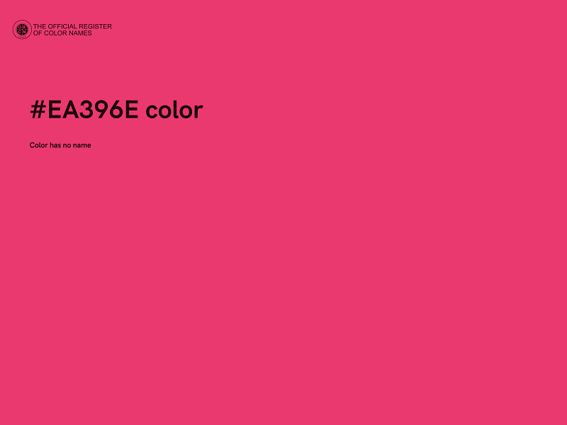 #EA396E color image