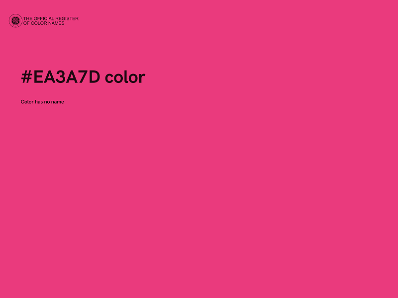 #EA3A7D color image