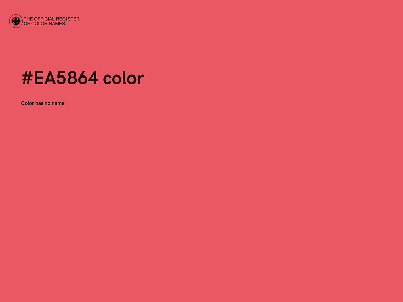 #EA5864 color image