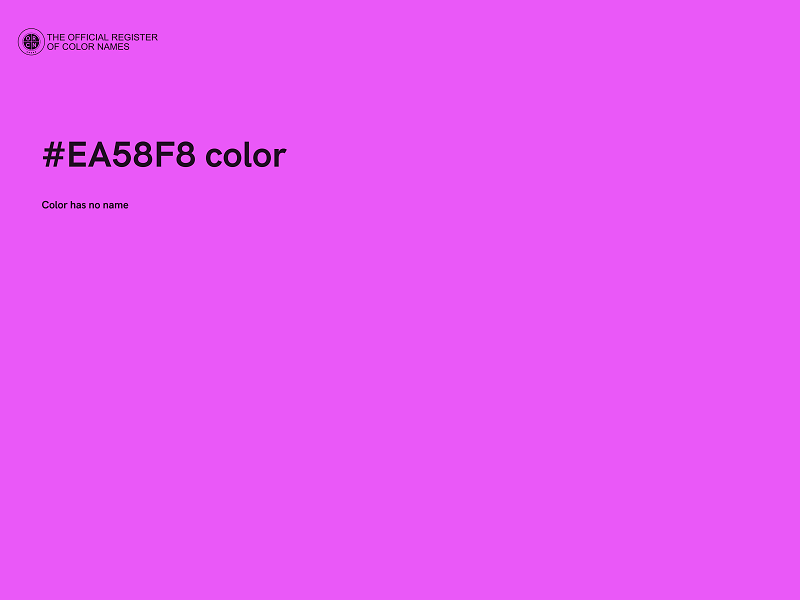 #EA58F8 color image