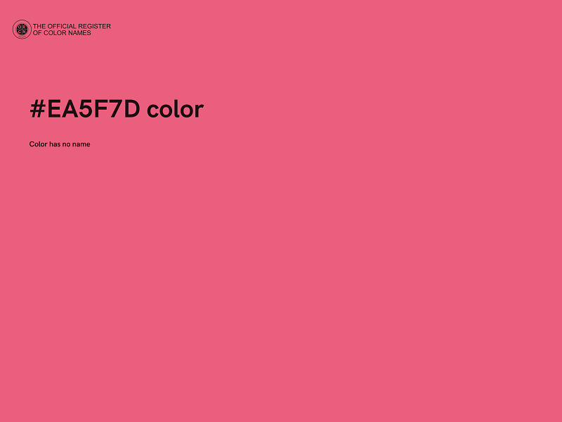 #EA5F7D color image