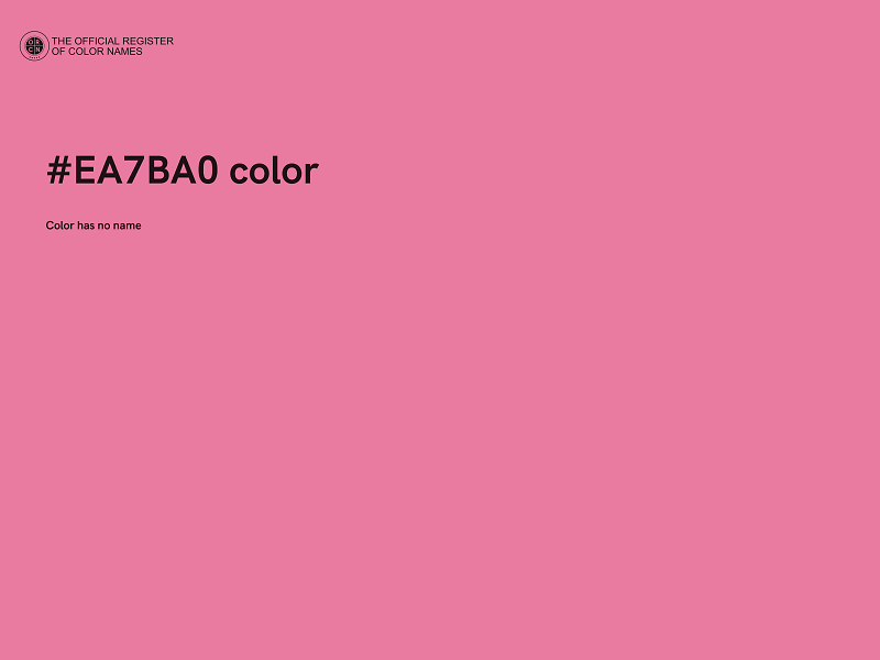 #EA7BA0 color image