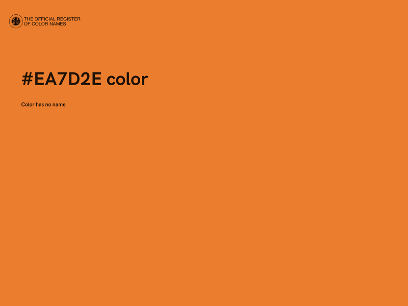 #EA7D2E color image