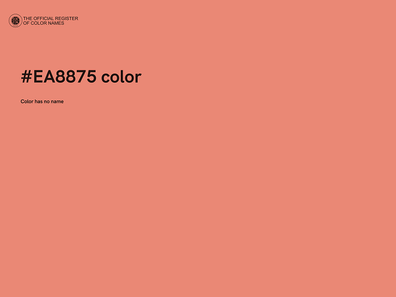 #EA8875 color image