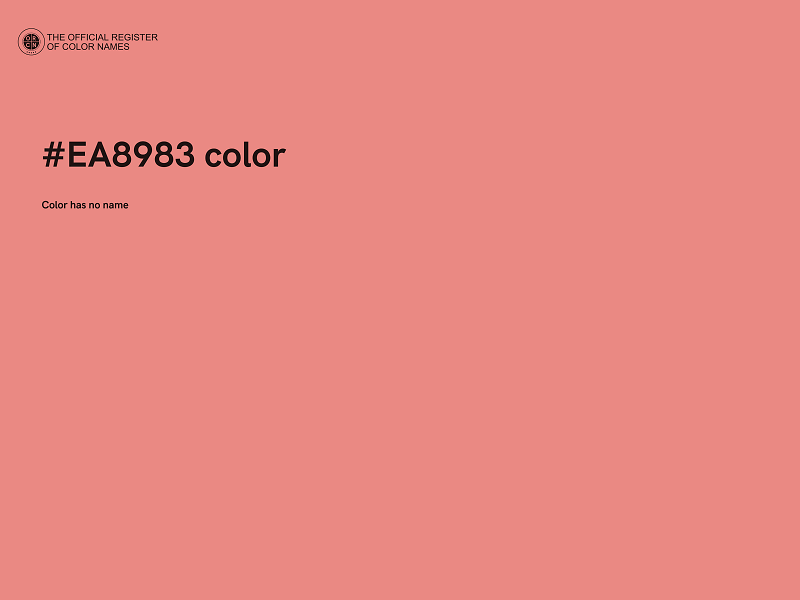 #EA8983 color image