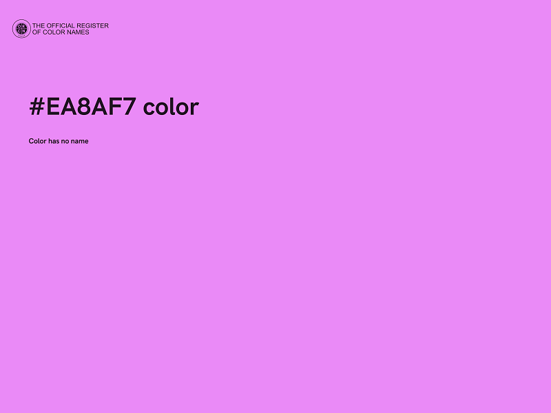 #EA8AF7 color image