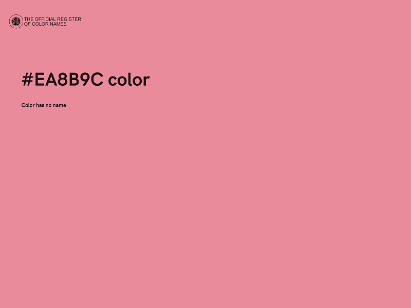 #EA8B9C color image