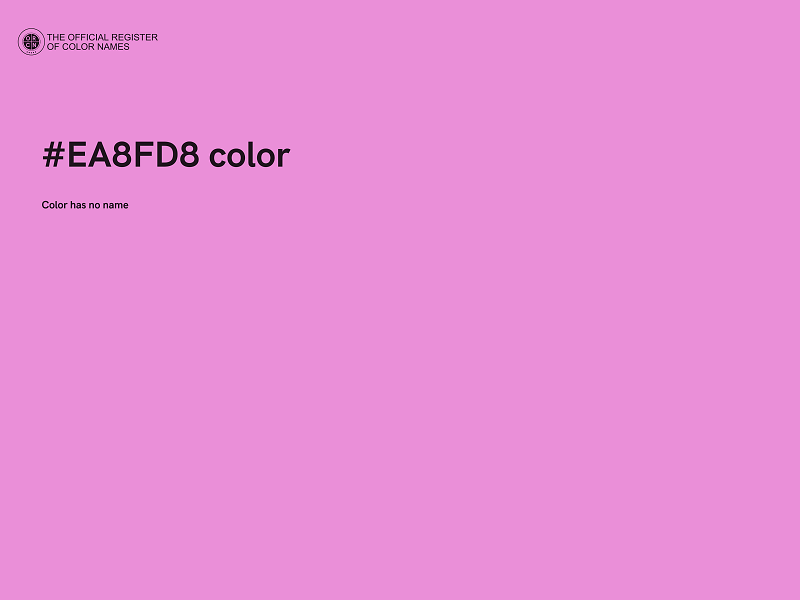 #EA8FD8 color image