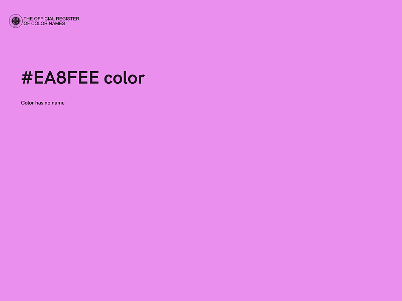 #EA8FEE color image