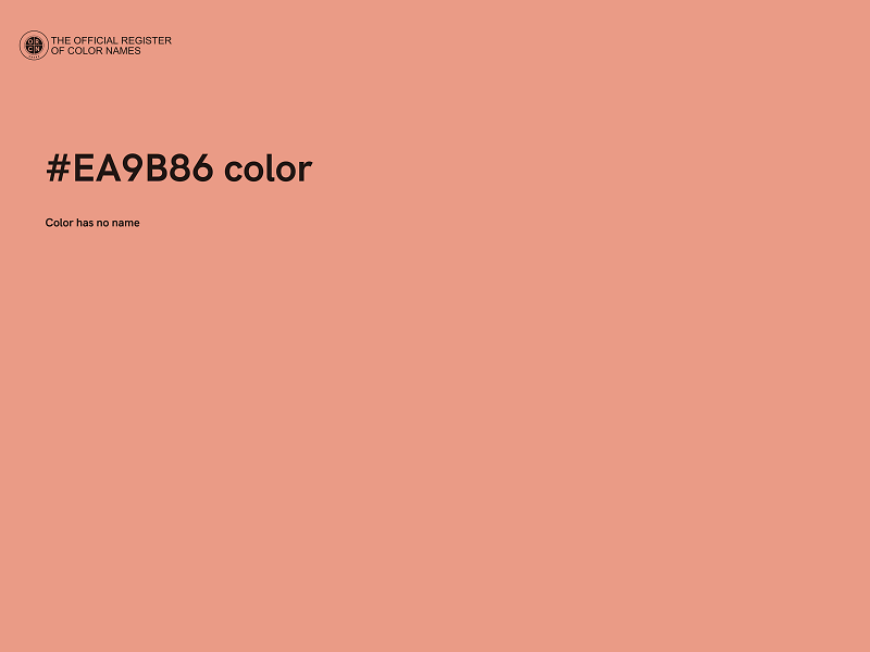 #EA9B86 color image