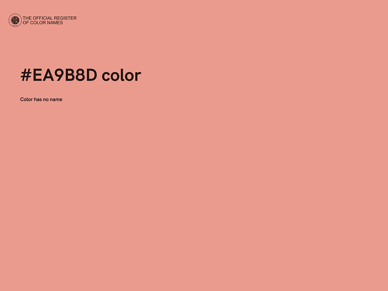 #EA9B8D color image