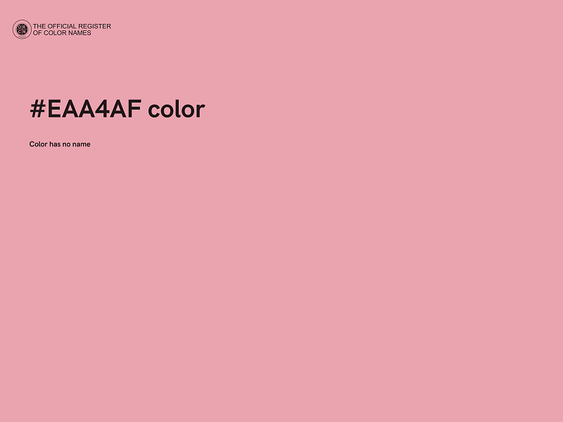 #EAA4AF color image