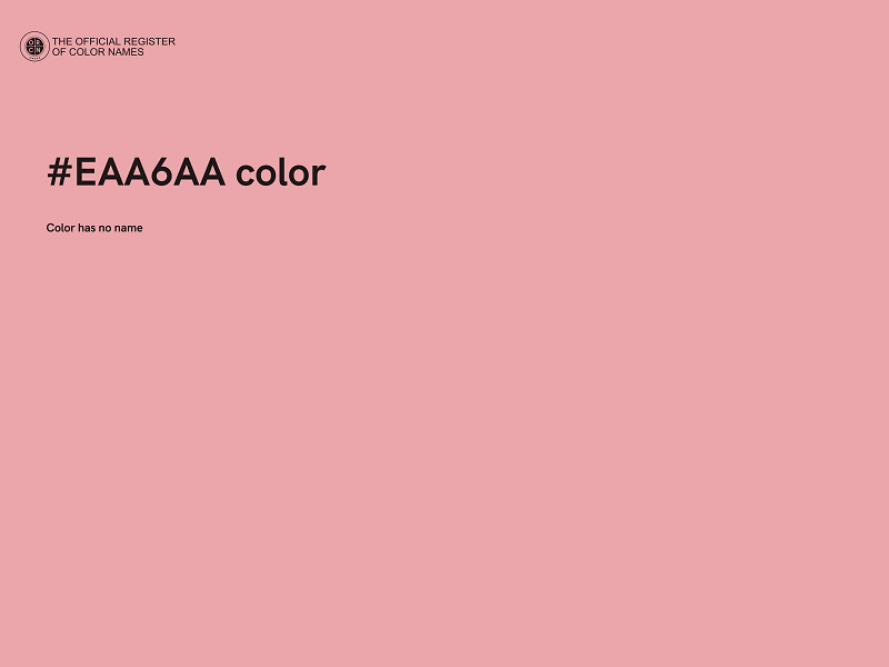 #EAA6AA color image