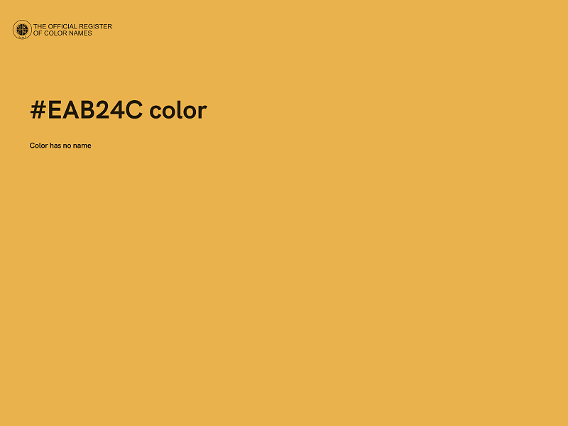 #EAB24C color image