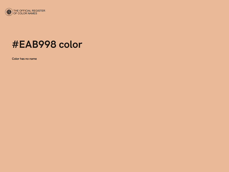 #EAB998 color image