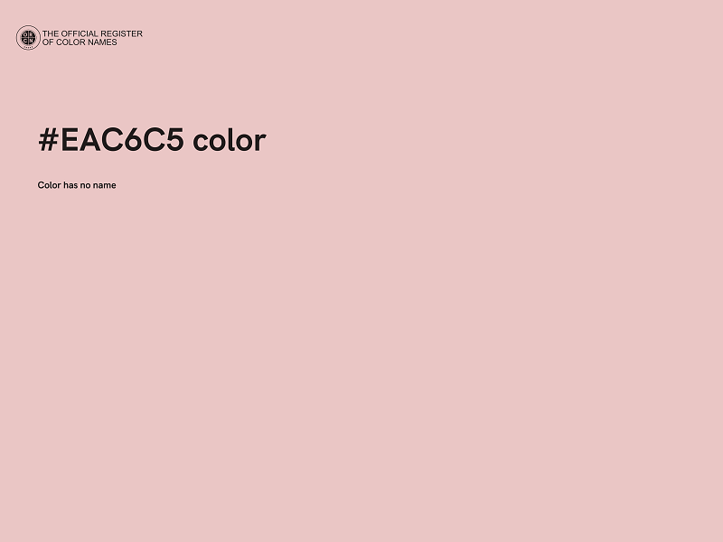 #EAC6C5 color image