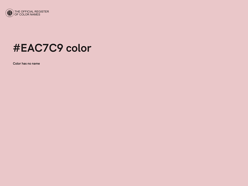 #EAC7C9 color image