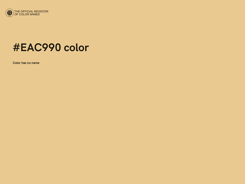 #EAC990 color image