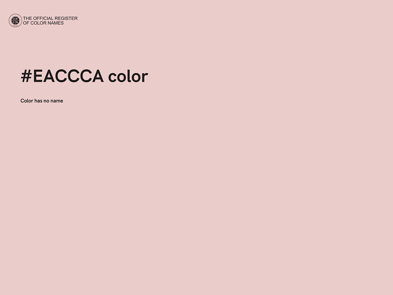 #EACCCA color image