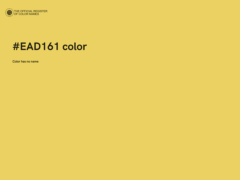 #EAD161 color image