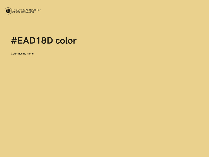 #EAD18D color image