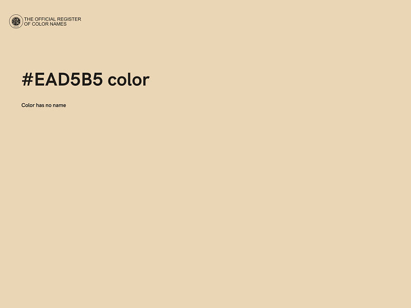 #EAD5B5 color image