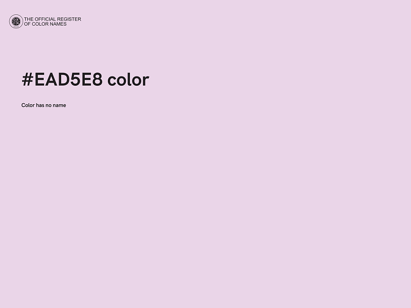 #EAD5E8 color image