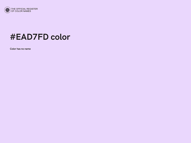 #EAD7FD color image