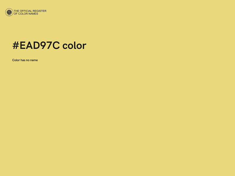 #EAD97C color image