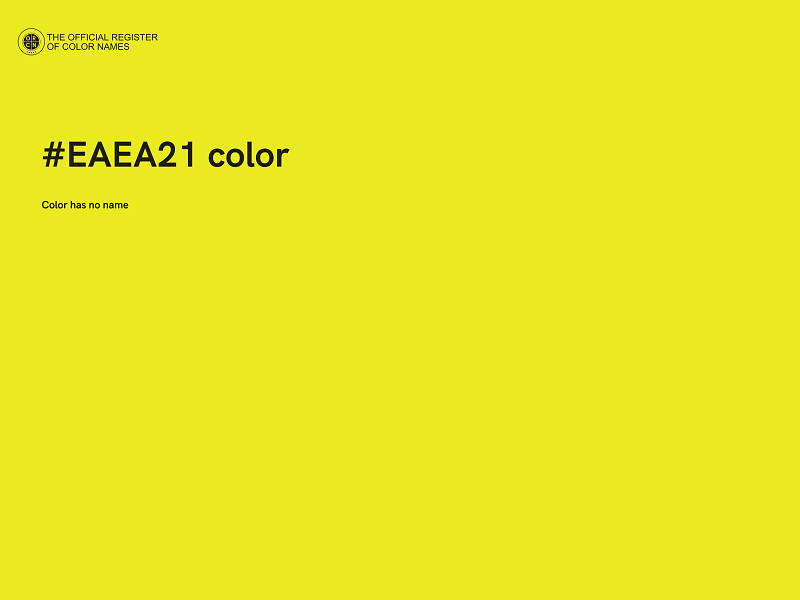 #EAEA21 color image