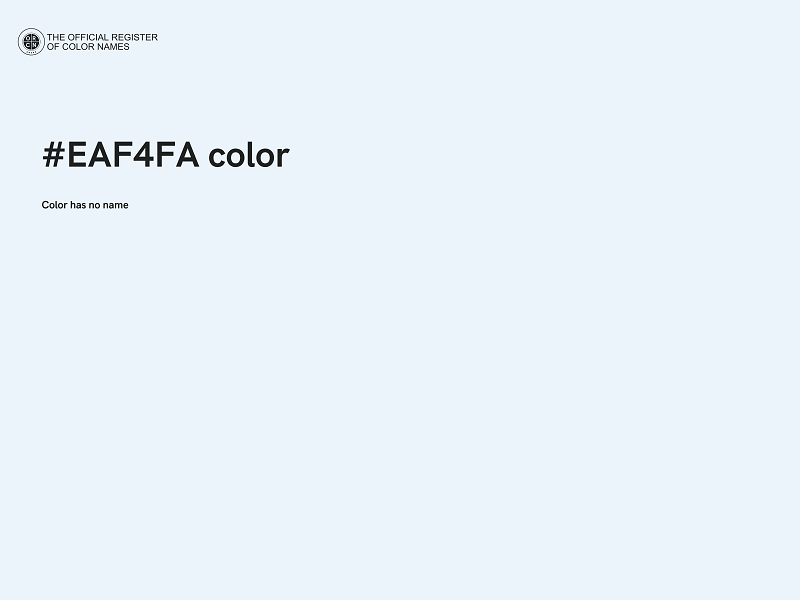 #EAF4FA color image