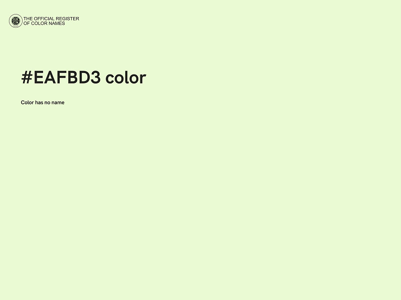 #EAFBD3 color image