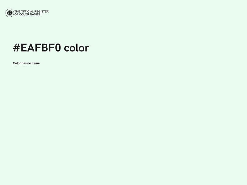 #EAFBF0 color image