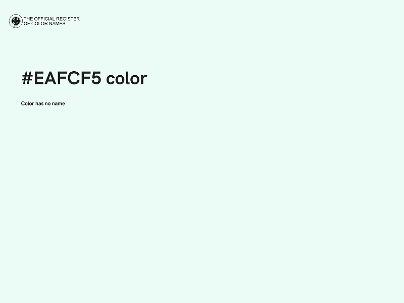 #EAFCF5 color image