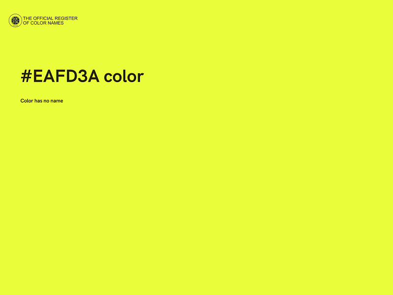 #EAFD3A color image