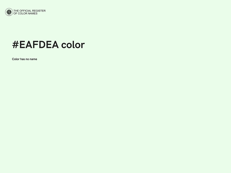 #EAFDEA color image