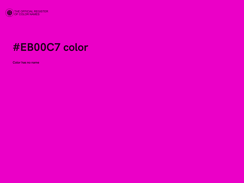 #EB00C7 color image