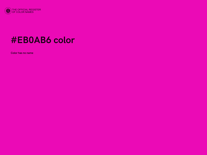 #EB0AB6 color image