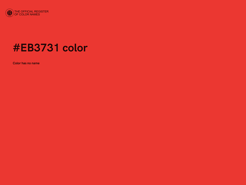 #EB3731 color image