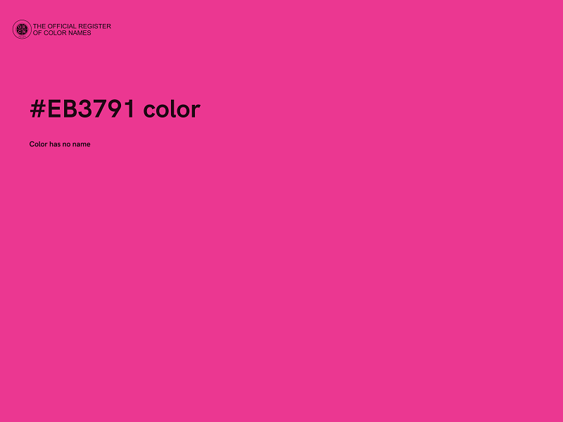 #EB3791 color image