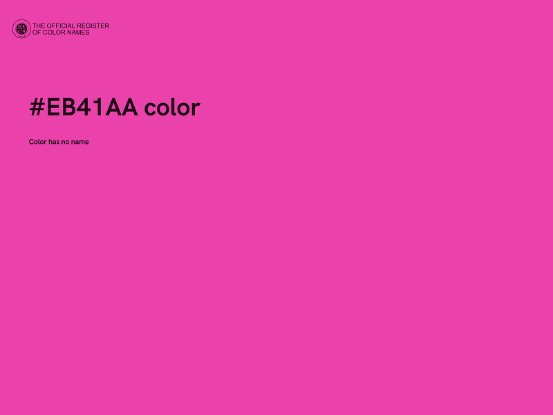 #EB41AA color image