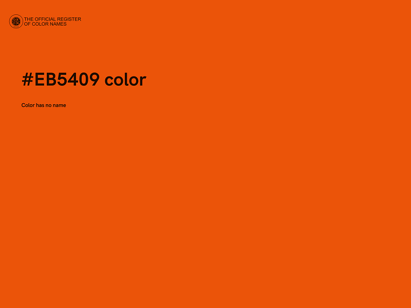 #EB5409 color image