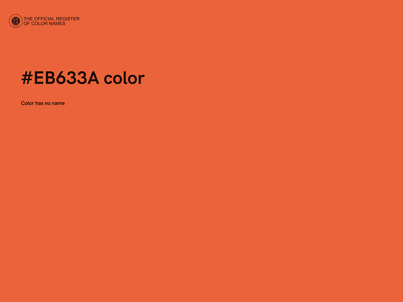 #EB633A color image