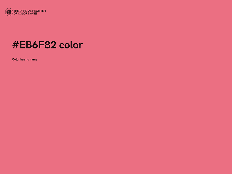 #EB6F82 color image