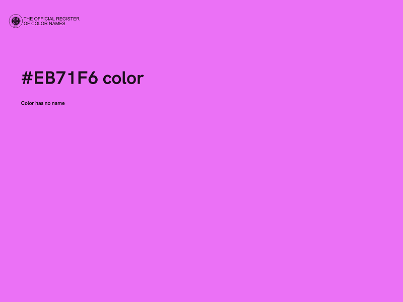 #EB71F6 color image