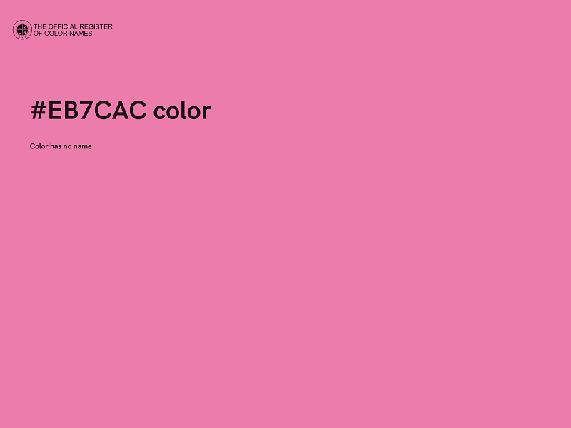 #EB7CAC color image