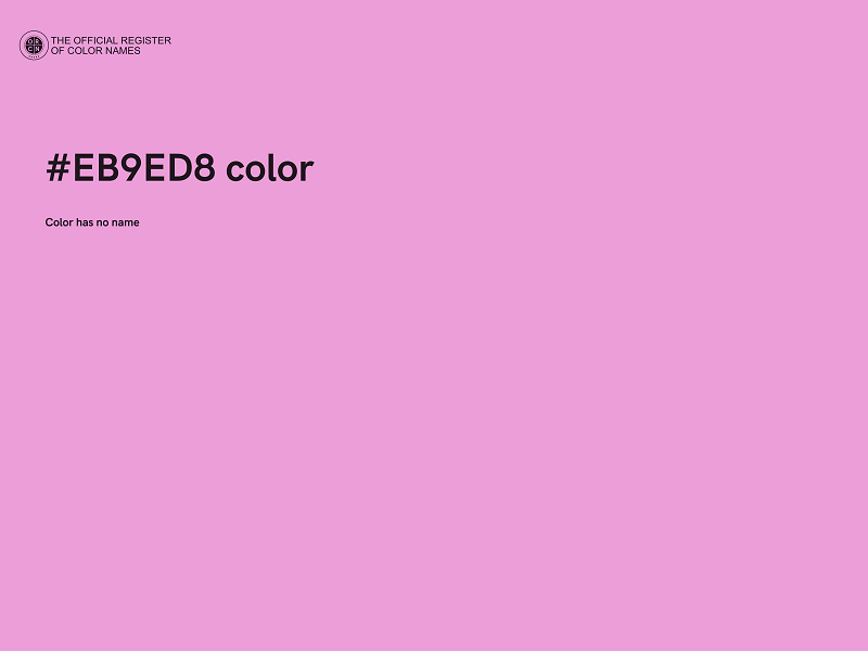 #EB9ED8 color image